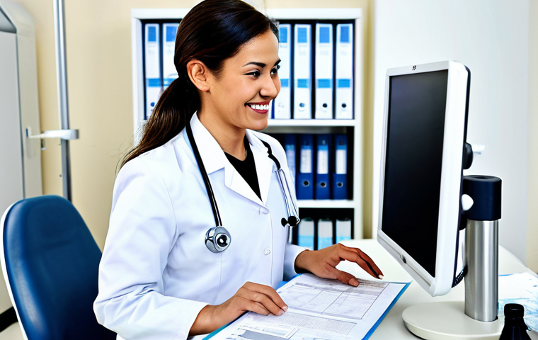 **

"A professional doctor in a fully clothed, modest lab coat, reviewing a health checkup report with a smiling, fully clothed patient in appropriate attire. The setting is a bright, modern clinic with medical equipment in the background. Safe for work, appropriate content, perfect anatomy, natural proportions, professional medical photography, high quality, family-friendly."

**