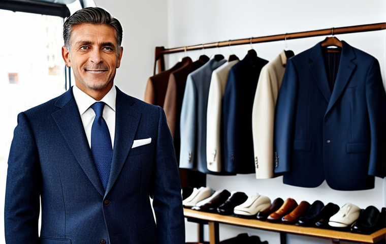 **

"A professional businessman in a meticulously tailored, fully clothed wool suit, appropriate attire, standing in a classic tailor shop with rolls of fabric in the background. He has a confident and approachable demeanor. Perfect anatomy, correct proportions, well-formed hands, proper finger count, natural pose, safe for work, appropriate content, professional, modest, family-friendly, high resolution, detailed."

**