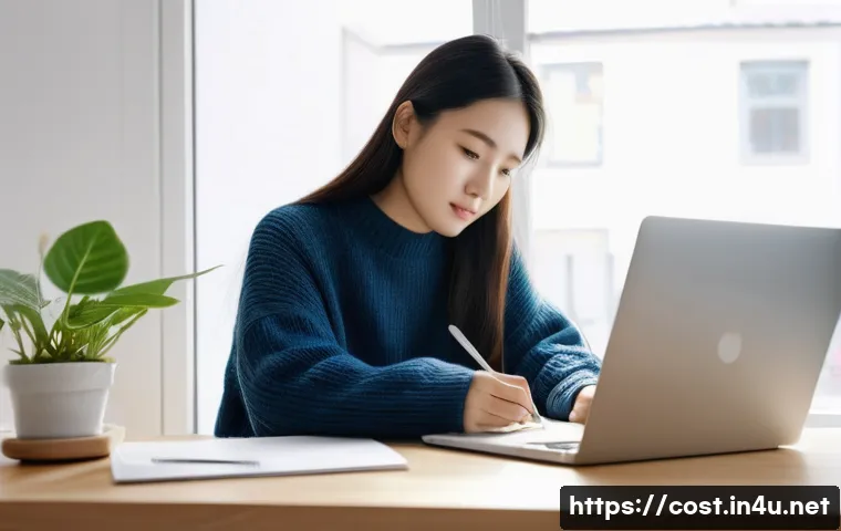 인터넷 설치 비용 - **Prompt 1: Comparing Internet Providers in a Cozy Studio** A young Korean woman in her late 20s...